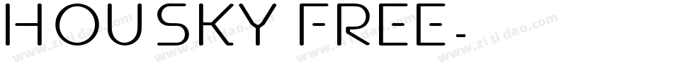 Housky free字体转换